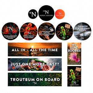 Du tilføjede <b><u>Nordic Anglers Stickers Bundle</u></b> til kurven.