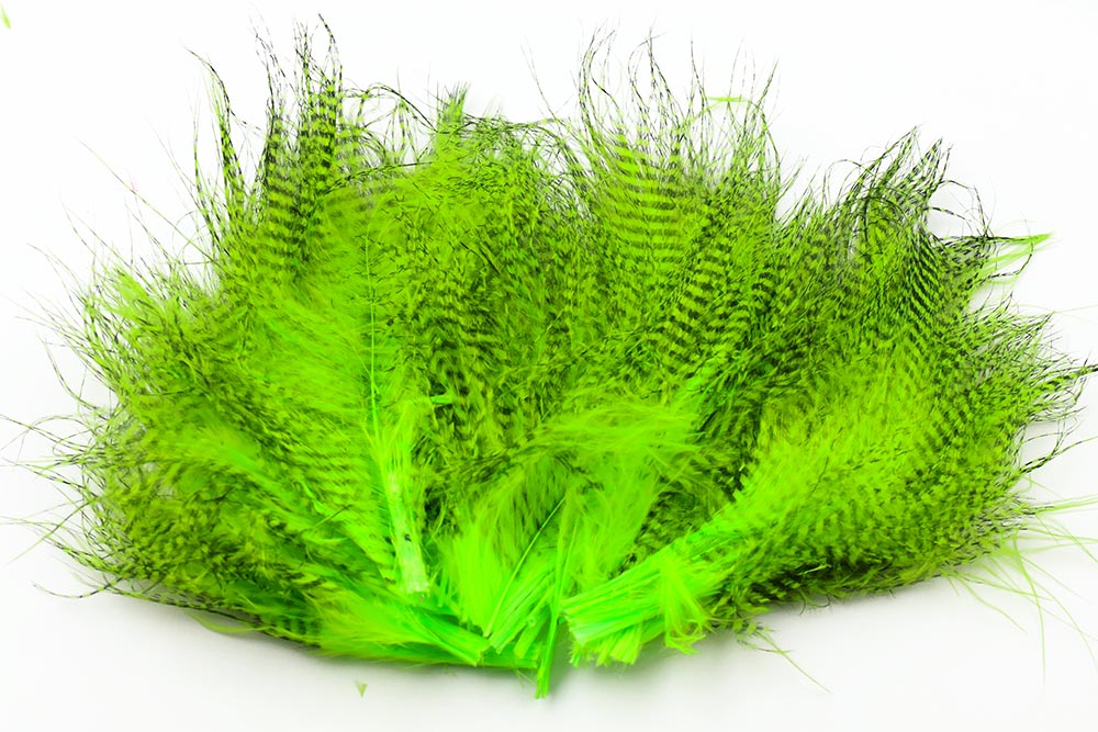 Fine Barred marabou - Fl. Chartreuse