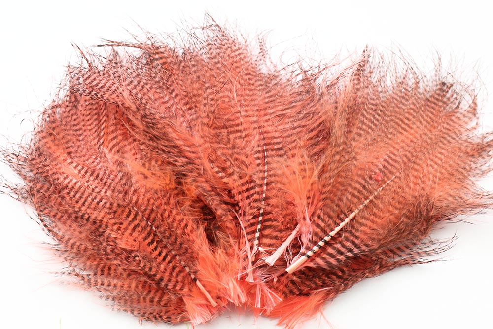 Fine Barred marabou - Flourescent Salmon Pink