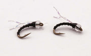 Black Midge Glass Bead