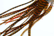 Selected Gedde Sadelfjer - Grizzly Orange