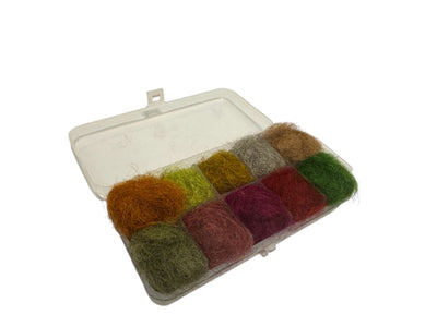 Du tilføjede <b><u>Nymph Dubbing, Box, Bright Colors</u></b> til kurven.