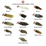 Farveoversigt – Whiting Coq de Leon Rooster Saddle – Gold