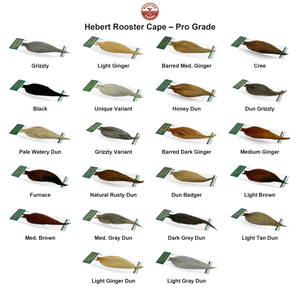 Du tilføjede <b><u>Whiting Hebert Rooster Cape – Pro Grade</u></b> til kurven.