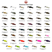 Farveoversigt – Whiting American Hen Cape