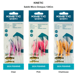 Du tilføjede <b><u>Kinetic Sabiki Micro Octopus 130Cm</u></b> til kurven.