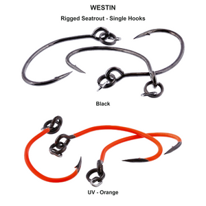 Du tilføjede <b><u>Rigged Seatrout - Single Hooks</u></b> til kurven.