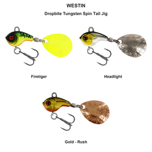 Du tilføjede <b><u>Dropbite Tungsten Spin Tail Jig</u></b> til kurven.