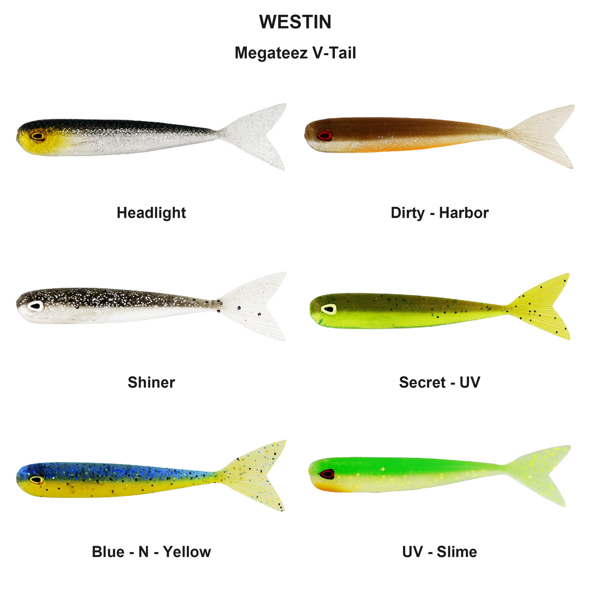 Farveoversigt – Megateez V-Tail