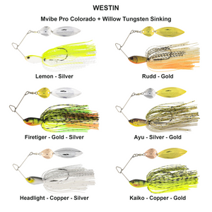 Du tilføjede <b><u>Mvibe Pro Colorado + Willow Tungsten Sinking</u></b> til kurven.