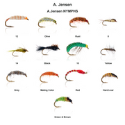 Farveoversigt – A.Jensen NYMPHS