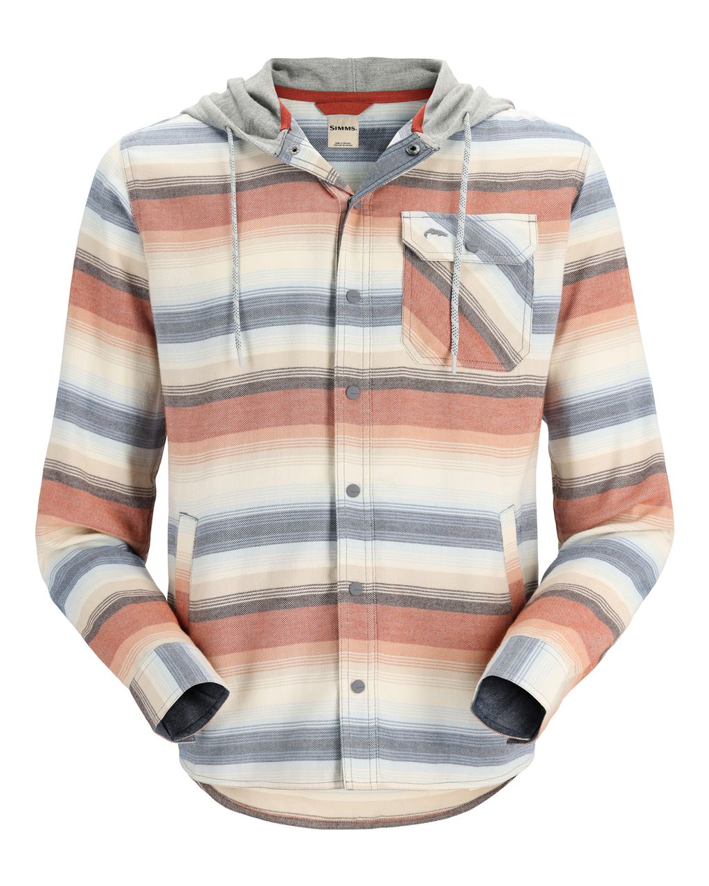 Santee Flannel Hoody - Multicolored Stripe