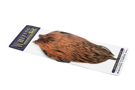 Du tilføjede <b><u>Whiting American Rooster Cape - Badger dyed Salmon Pink</u></b> til kurven.
