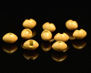 Spawn Slotted Tungsten Football Beads - 7.5 mm - Brown