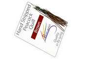 Hand Stripped Peacock Quill - Ginger