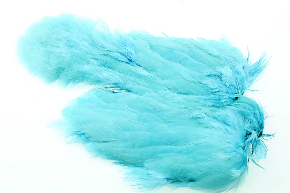 Ewing silver Doctor Blue body marabou patch