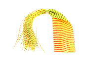 Barred Round Rubber Legs - Orange/Yellow/Black