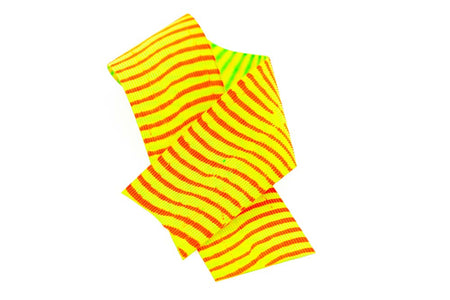 Du tilføjede <b><u>Barred Round Rubber Legs - Orange/Yellow/Chartreuse</u></b> til kurven.