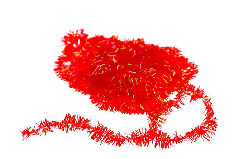 Cactus Chenille Fl. Red Rød Fluebinding Kropsmaterialer Veniard
