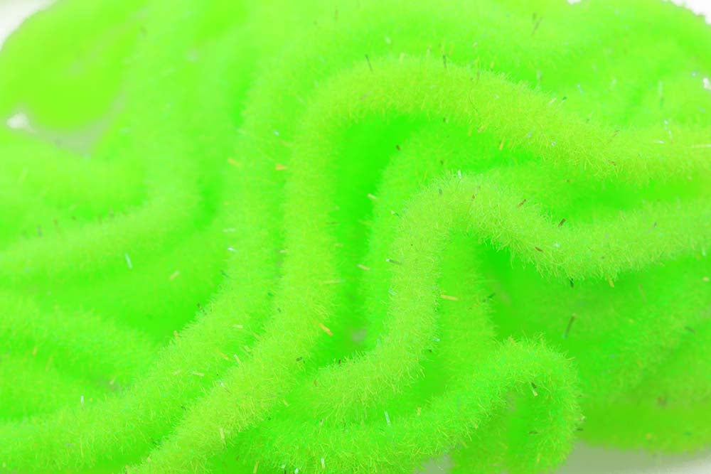 Crystal Antron Chenille - Fluo. Green