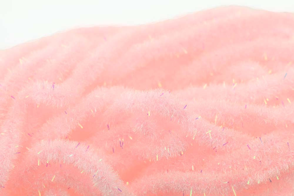 Crystal Antron Chenille Shrimp Pink - (S)