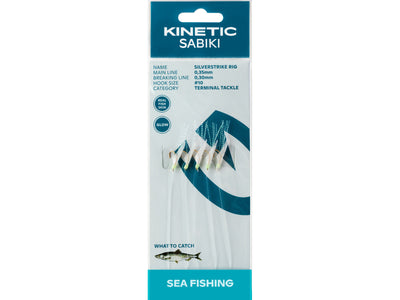 Du tilføjede <b><u>Kinetic Sabiki Silverstrike 150Cm</u></b> til kurven.