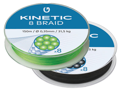 Du tilføjede <b><u>Kinetic 8-Braid 150M</u></b> til kurven.