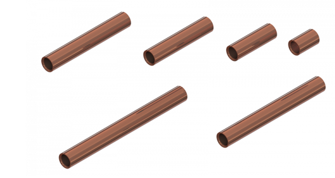 Flexiweight US-Tube Copper Kobber Fluebinding Rør & Tilbehør Pro Sportfisher